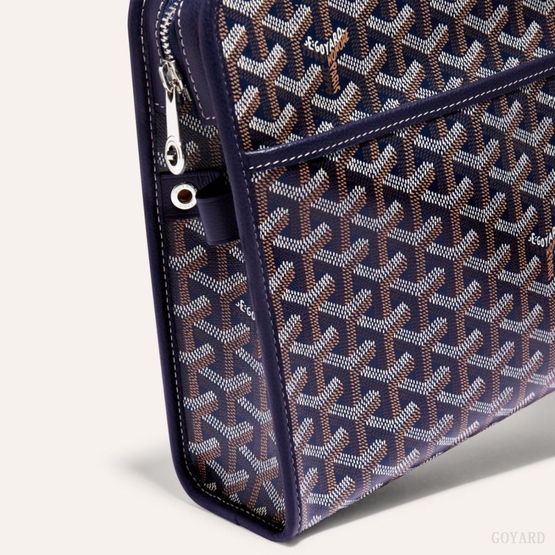 Acessorios Goyard JOUVENCE GM TOILET BAG Azul Marinho Azuis | GY-UDJ9815