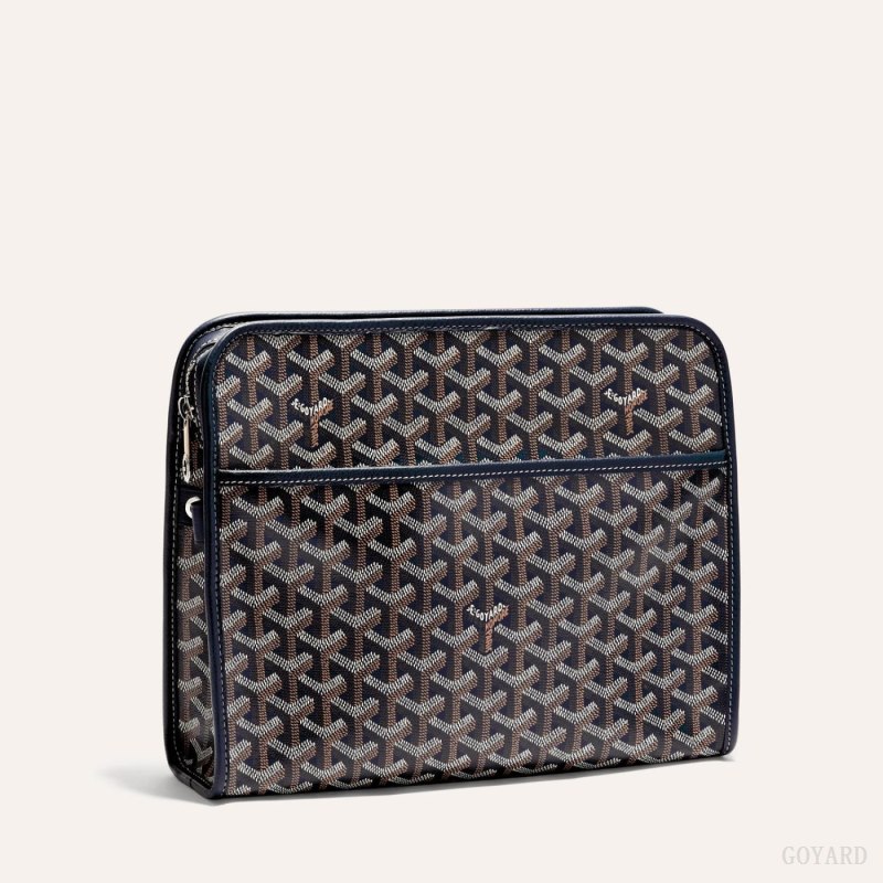 Acessorios Goyard JOUVENCE GM TOILET BAG Azul Marinho Azuis | GY-UDJ9815