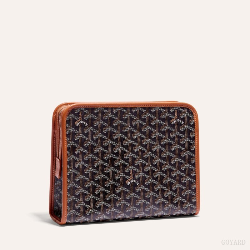 Acessorios Goyard JOUVENCE MM TOILET BAG Pretas Marrom | GY-QKF8951