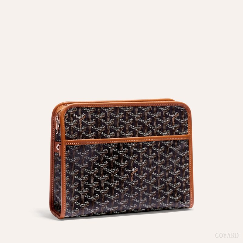 Acessorios Goyard JOUVENCE MM TOILET BAG Pretas Marrom | GY-QKF8951
