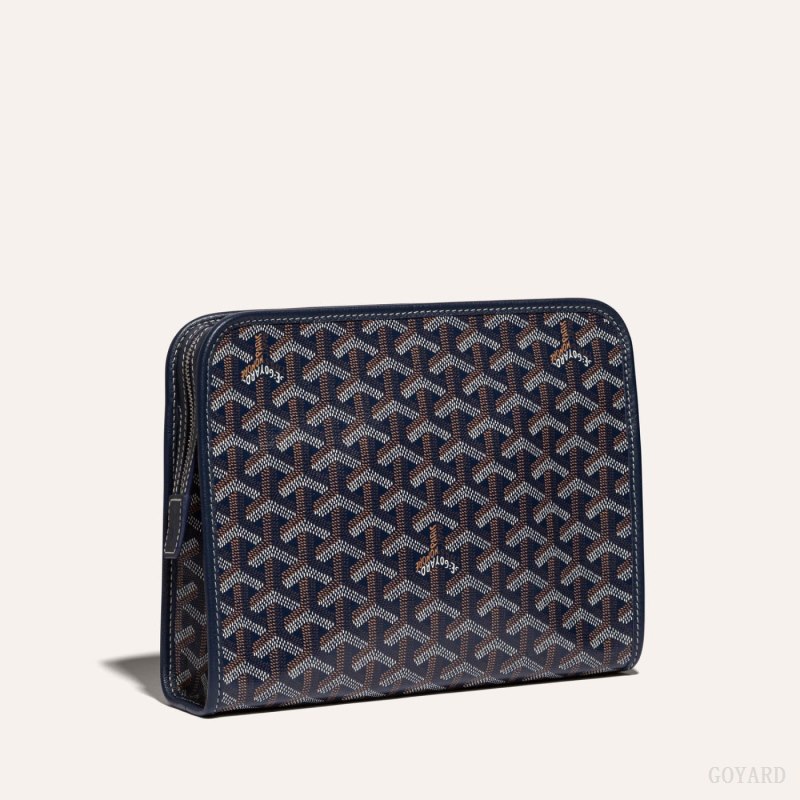 Acessorios Goyard JOUVENCE MM TOILET BAG Azul Marinho Azuis | GY-NXL8822