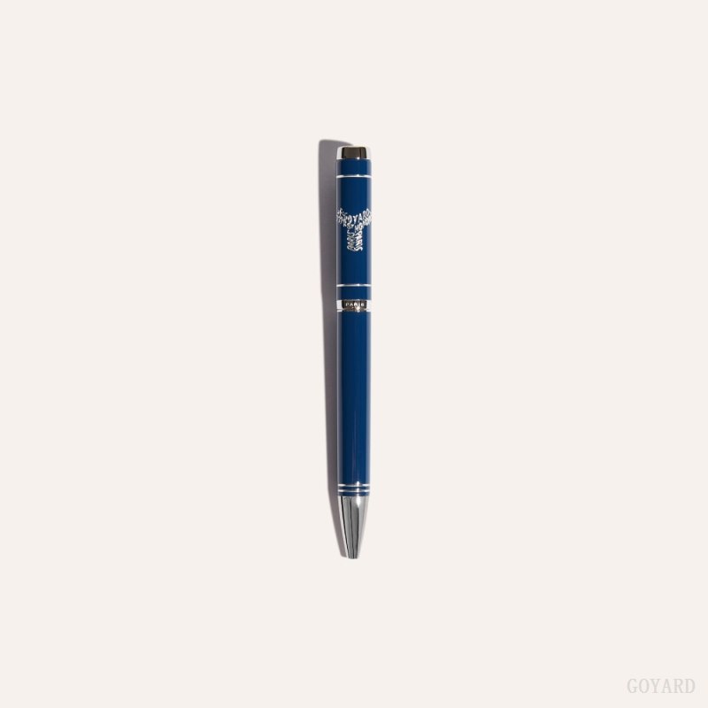 Acessorios Goyard Rollerball Travel Pen Azul Marinho Azuis | GY-HRS6162