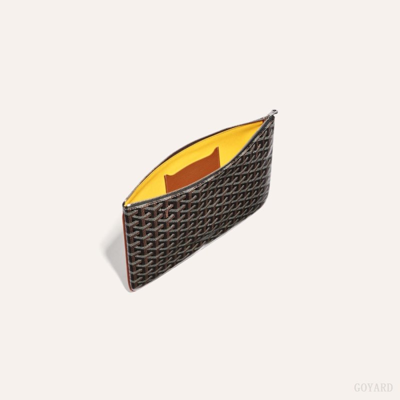 Acessorios Goyard SÉNAT MM POCKET Pretas Marrom | GY-GLK9739