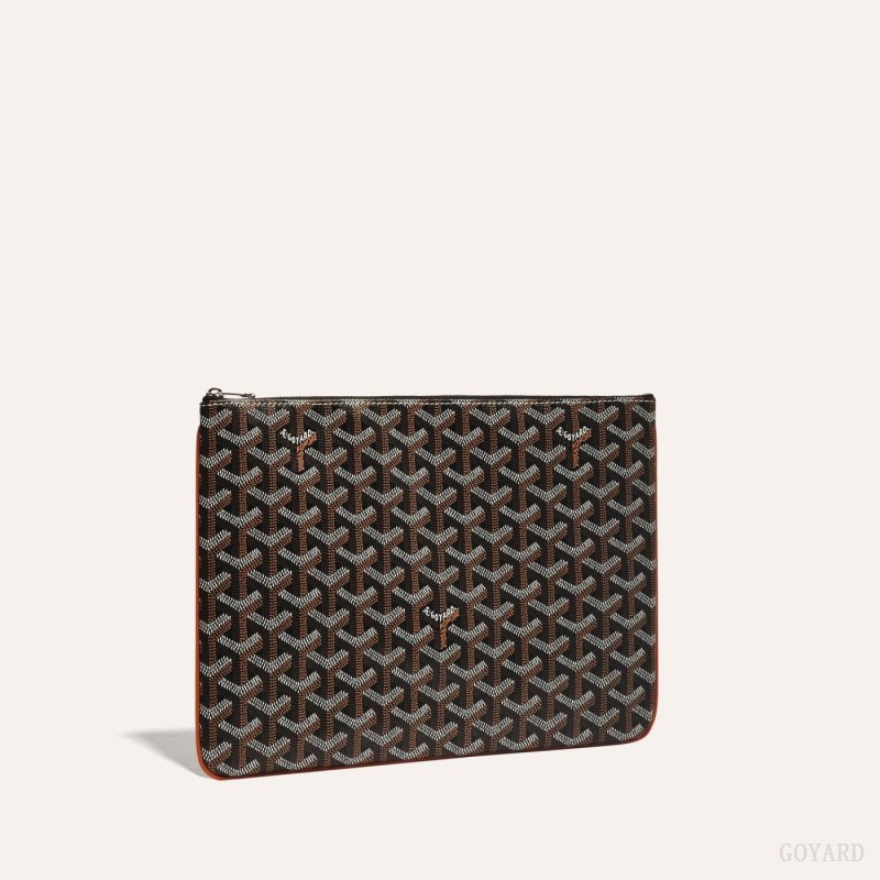 Acessorios Goyard SÉNAT MM POCKET Pretas Marrom | GY-GLK9739