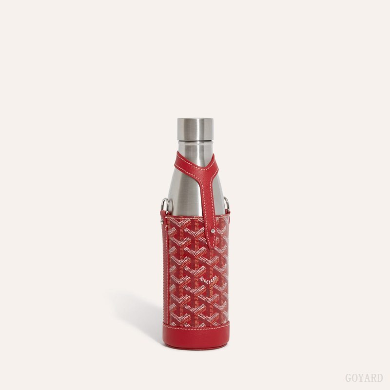 Acessorios Goyard Yonne MM Case & Flask Vermelhas | GY-HSE2917