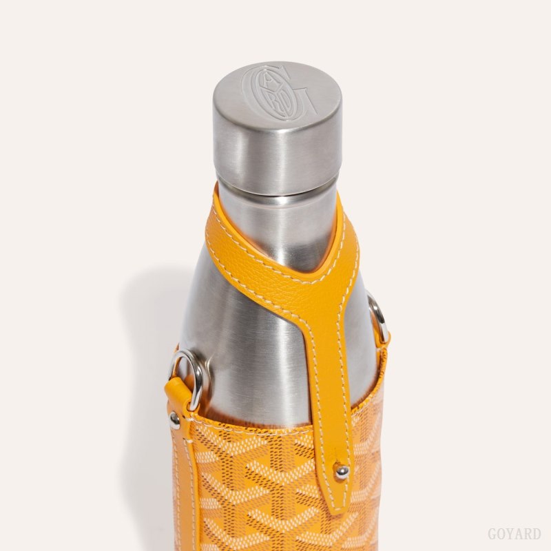 Acessorios Goyard Yonne MM Case & Flask Amarelas | GY-NIV4876