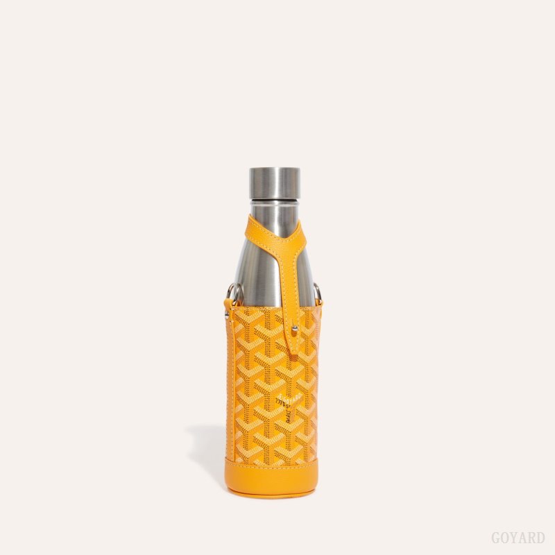 Acessorios Goyard Yonne MM Case & Flask Amarelas | GY-NIV4876