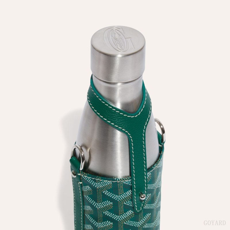 Acessorios Goyard Yonne MM Case & Flask Verdes | GY-ZVZ9239