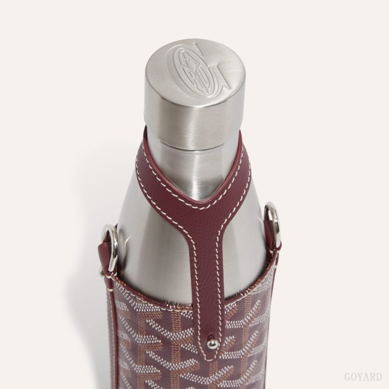 Acessorios Goyard Yonne MM Case & Flask Bordeaux | GY-JZH1591