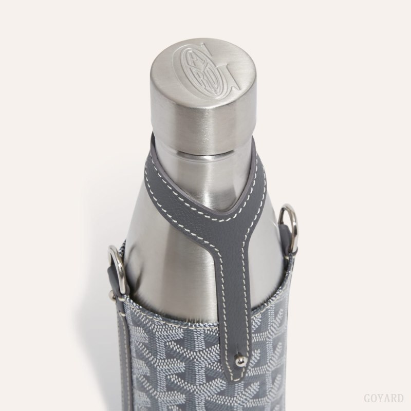Acessorios Goyard Yonne MM Case & Flask Cinzentas | GY-ZEN6682