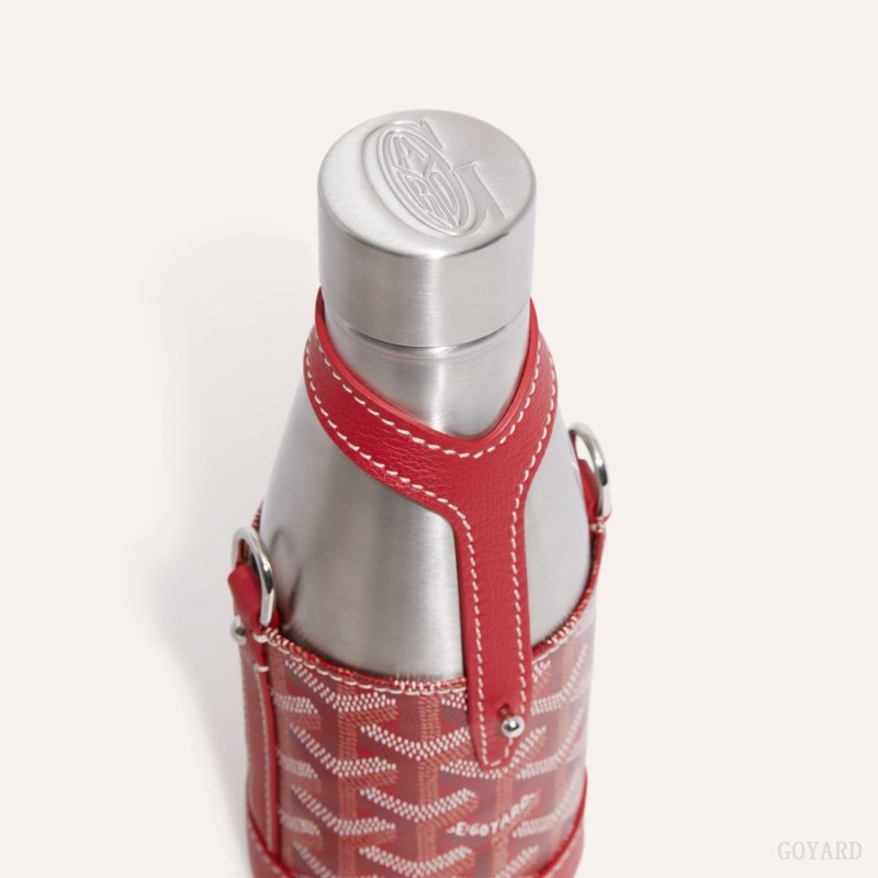Acessorios Goyard Yonne PM Case & Flask Vermelhas | GY-ZNN0372