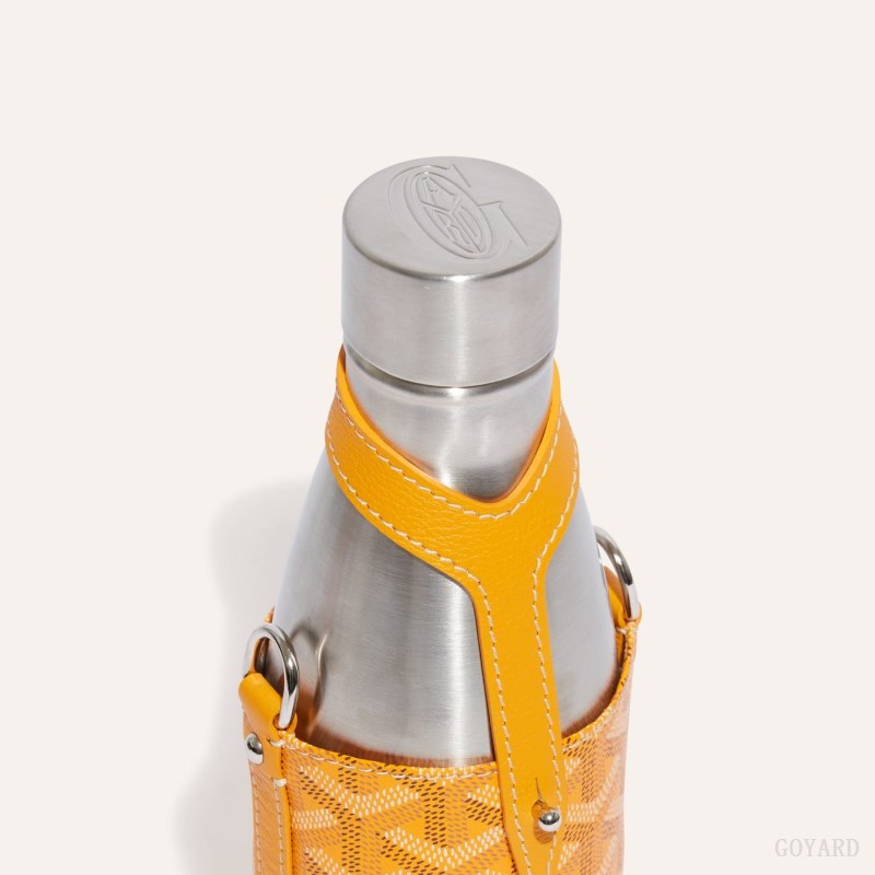 Acessorios Goyard Yonne PM Case & Flask Amarelas | GY-LOW8889