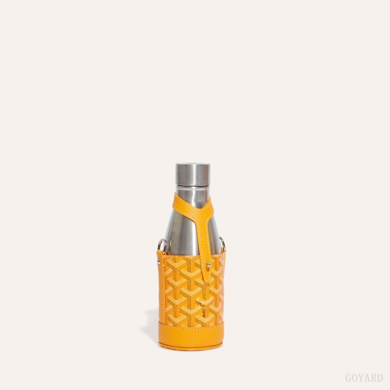 Acessorios Goyard Yonne PM Case & Flask Amarelas | GY-LOW8889