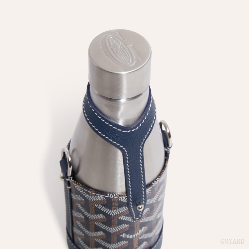 Acessorios Goyard Yonne PM Case & Flask Azul Marinho Azuis | GY-DAP1599