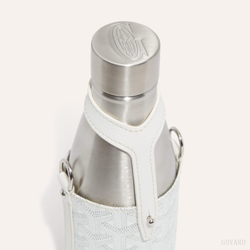 Acessorios Goyard Yonne PM Case & Flask Branco | GY-YAW7391