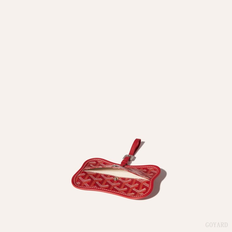 Acessórios De Bolsa Goyard Os Grey Dog pocket Vermelhas | GY-CTQ7168