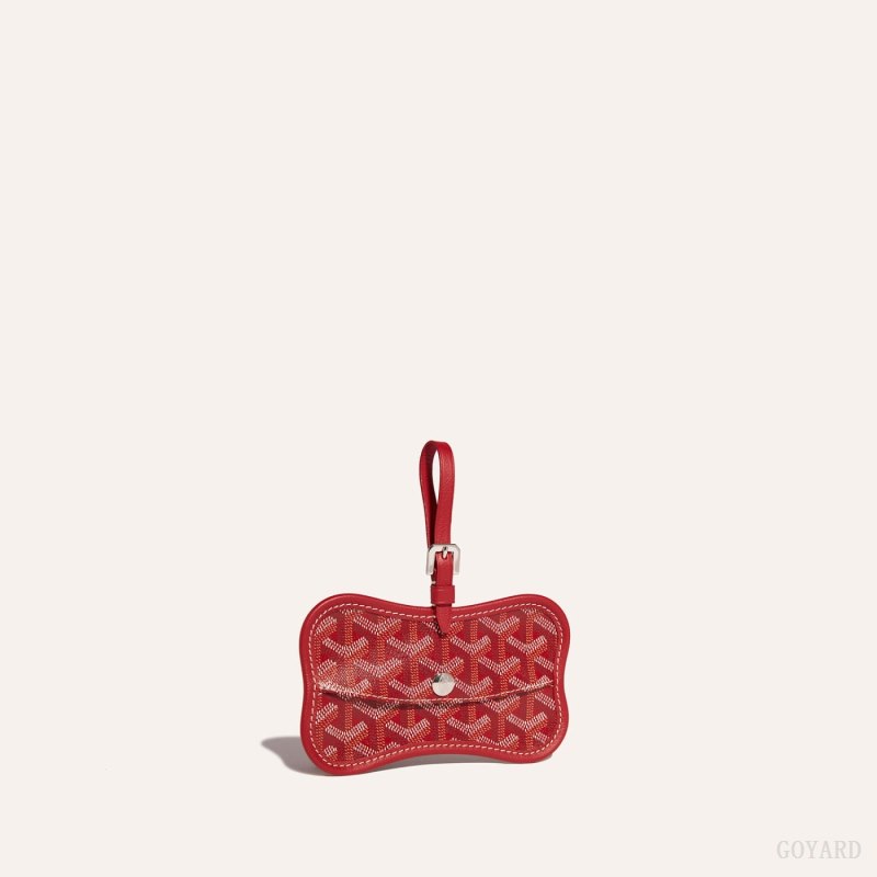 Acessórios De Bolsa Goyard Os Grey Dog pocket Vermelhas | GY-CTQ7168