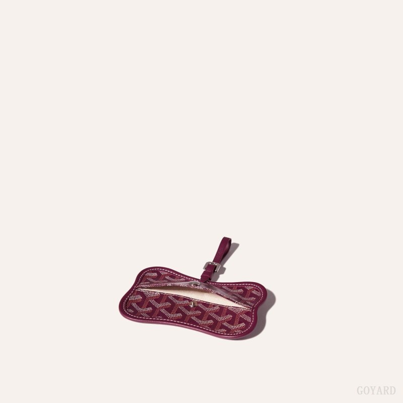 Acessórios De Bolsa Goyard Os Grey Dog pocket Bordeaux | GY-IJS9836