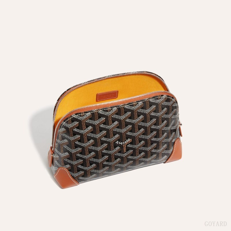 Acessórios De Bolsa Goyard Vendôme Cosmetic Pouch Pretas Marrom | GY-XQU5732