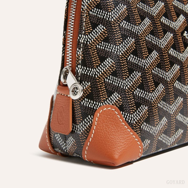 Acessórios De Bolsa Goyard Vendôme Cosmetic Pouch Pretas Marrom | GY-XQU5732