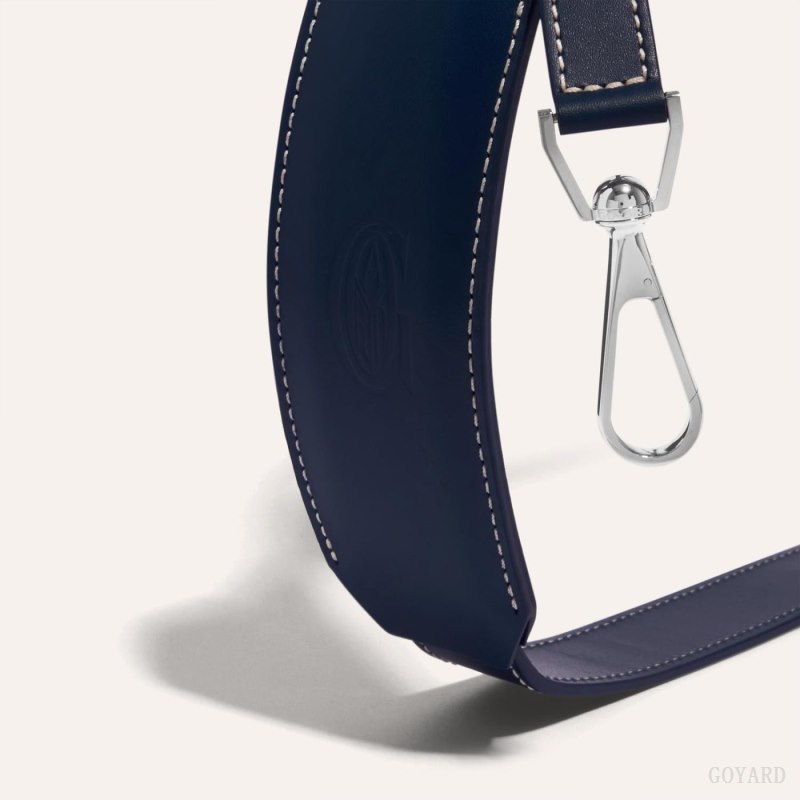 Alça De Bolsa Goyard CUIR MM STRAP Azul Marinho Azuis | GY-ACE9666