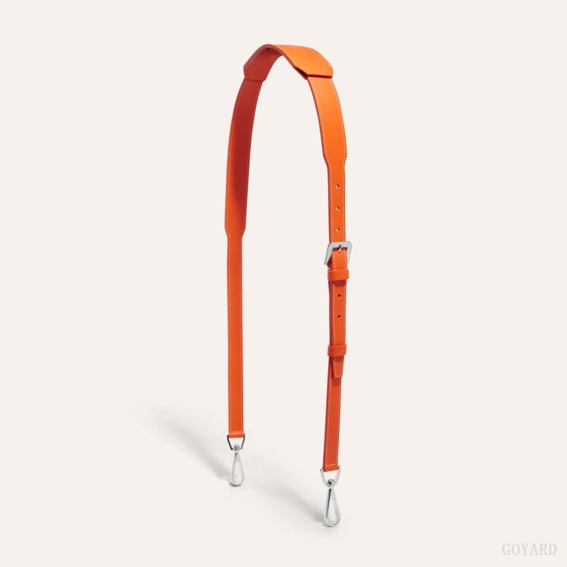 Alça De Bolsa Goyard CUIR MM STRAP Laranja | GY-ECU0514