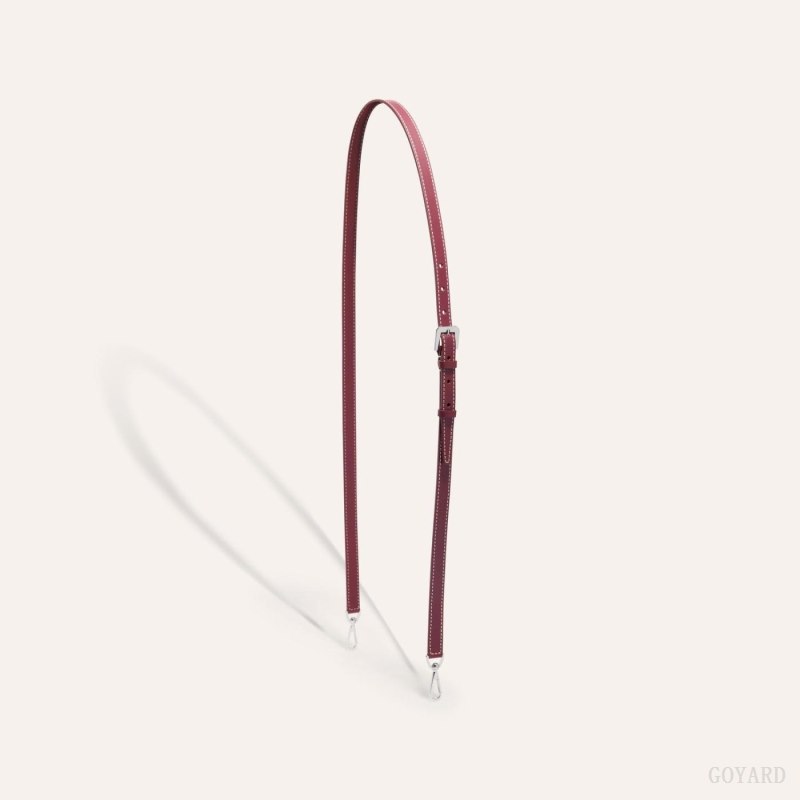 Alça De Bolsa Goyard CUIR PM STRAP Bordeaux | GY-CFL8164
