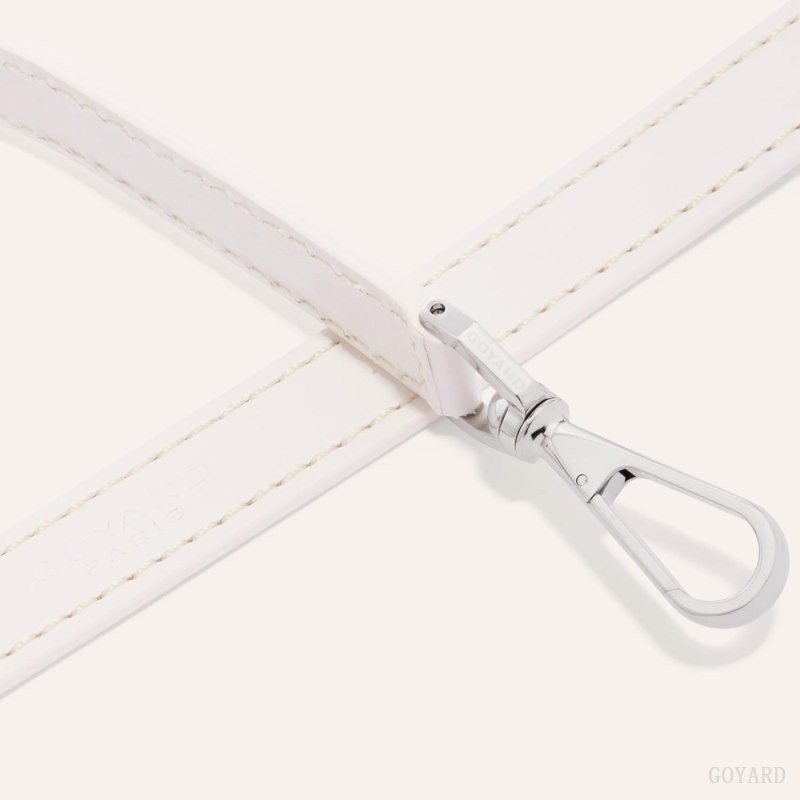 Alça De Bolsa Goyard CUIR PM STRAP Branco | GY-GUO3198