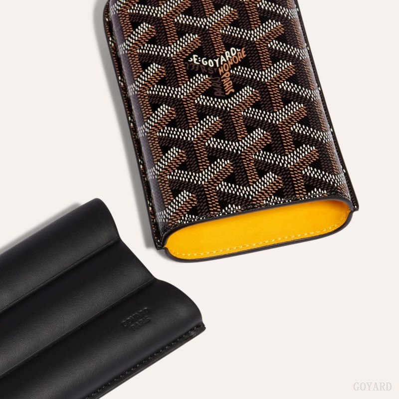 Bolsa Case Goyard CHURCHILL 3 CIGAR CASE Pretas | GY-AIX4399
