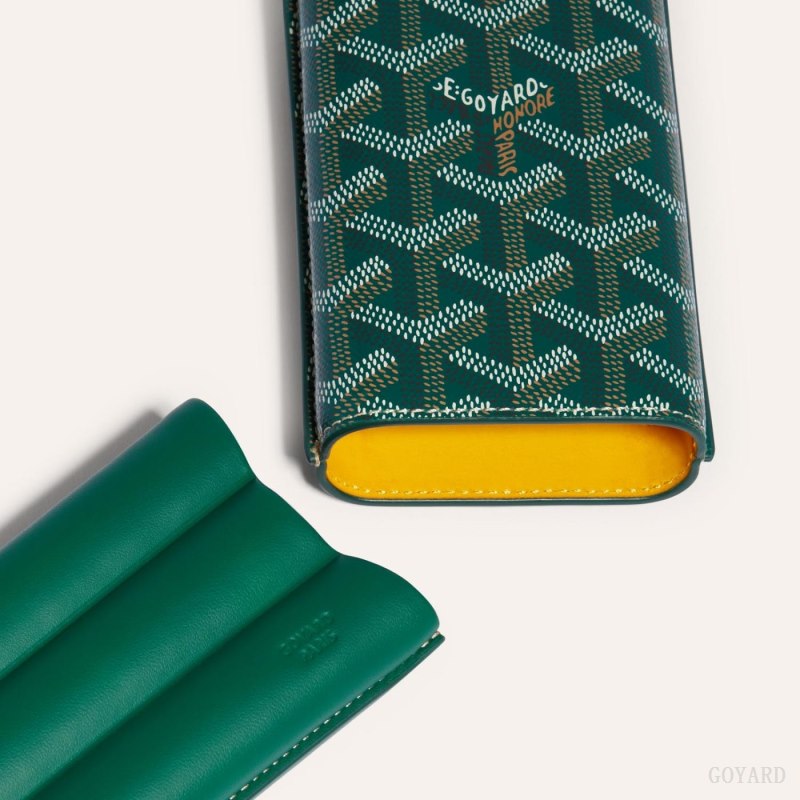 Bolsa Case Goyard CHURCHILL 3 CIGAR CASE Verdes | GY-BDV0184