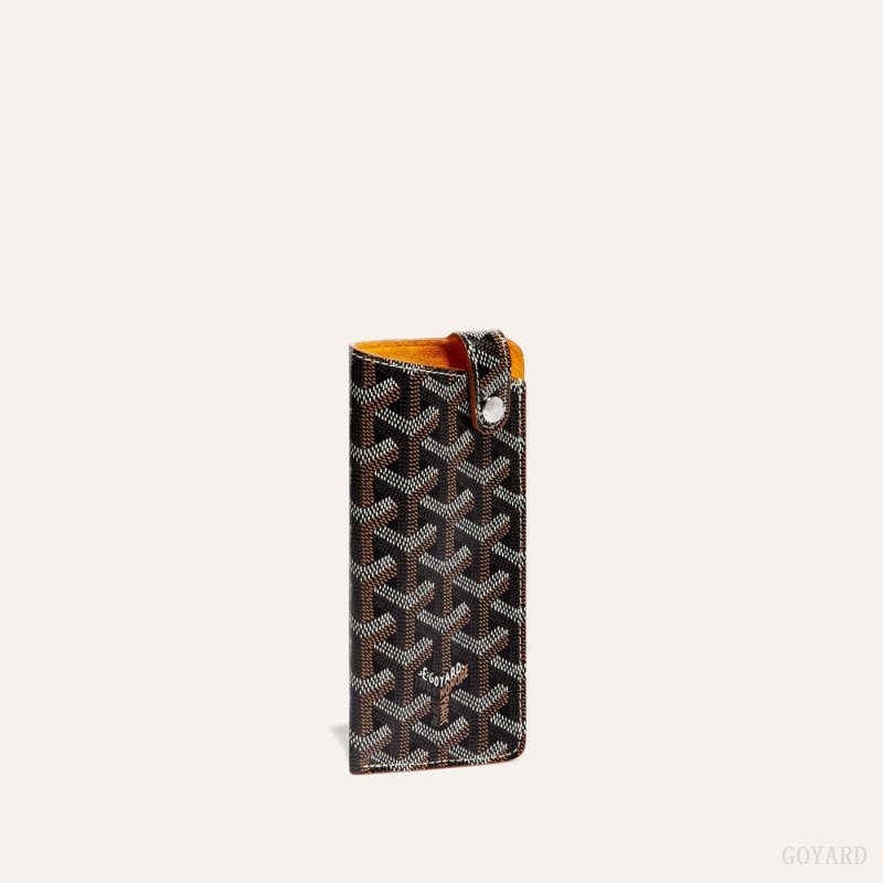 Bolsa Case Goyard MONTMARTRE PM GLASSES CASE Pretas Marrom | GY-IVE0457