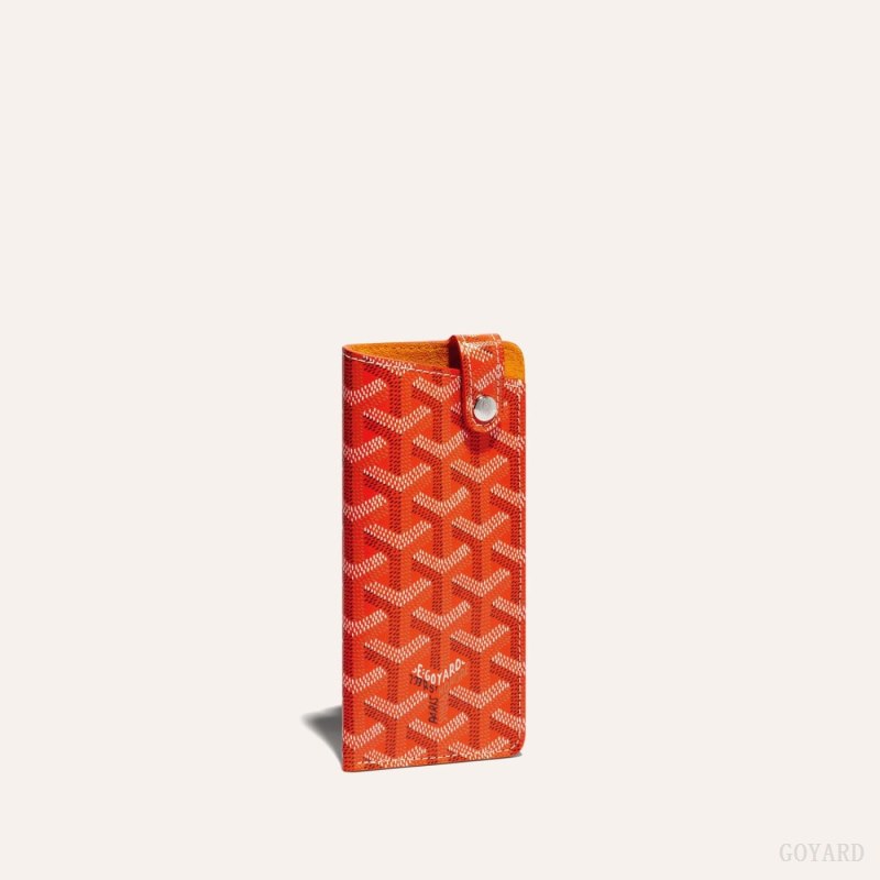 Bolsa Case Goyard MONTMARTRE PM GLASSES CASE Laranja | GY-XBC7554