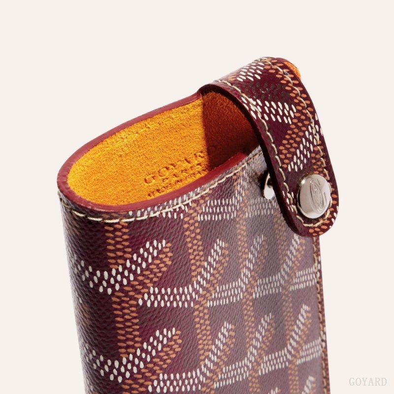 Bolsa Case Goyard MONTMARTRE PM GLASSES CASE Bordeaux | GY-BWC5571