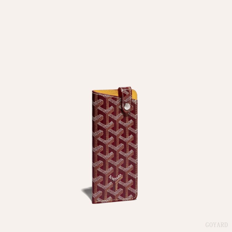 Bolsa Case Goyard MONTMARTRE PM GLASSES CASE Bordeaux | GY-BWC5571