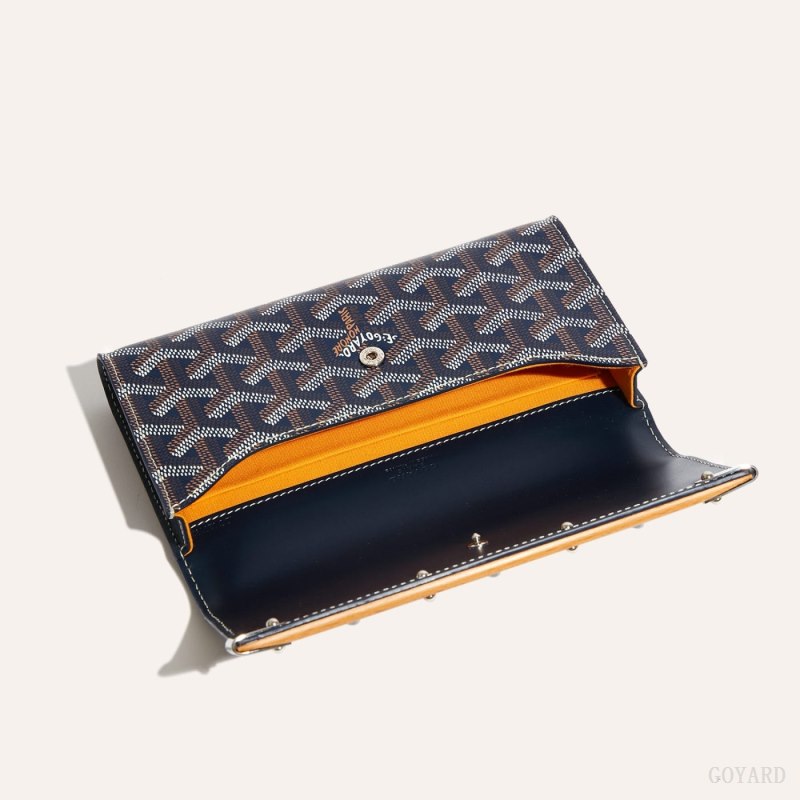 Bolsa Case Goyard Monte-Carlo Mini Case Azul Marinho Azuis | GY-UWB9900