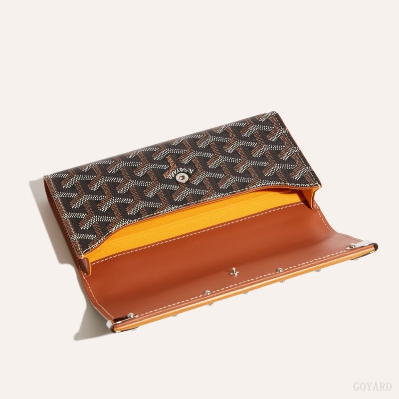 Bolsa Case Goyard Monte-Carlo Mini Case Pretas Marrom | GY-RSO7926