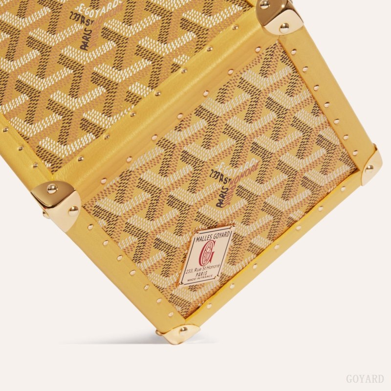 Bolsa De Bagagem Goyard Dé Trunk Bag Douradas | GY-OPO1250