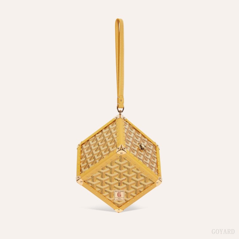 Bolsa De Bagagem Goyard Dé Trunk Bag Douradas | GY-OPO1250