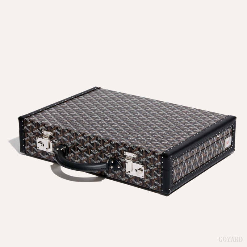 Bolsa De Bagagem Goyard Manoir PM Document Case Pretas | GY-XFS1692