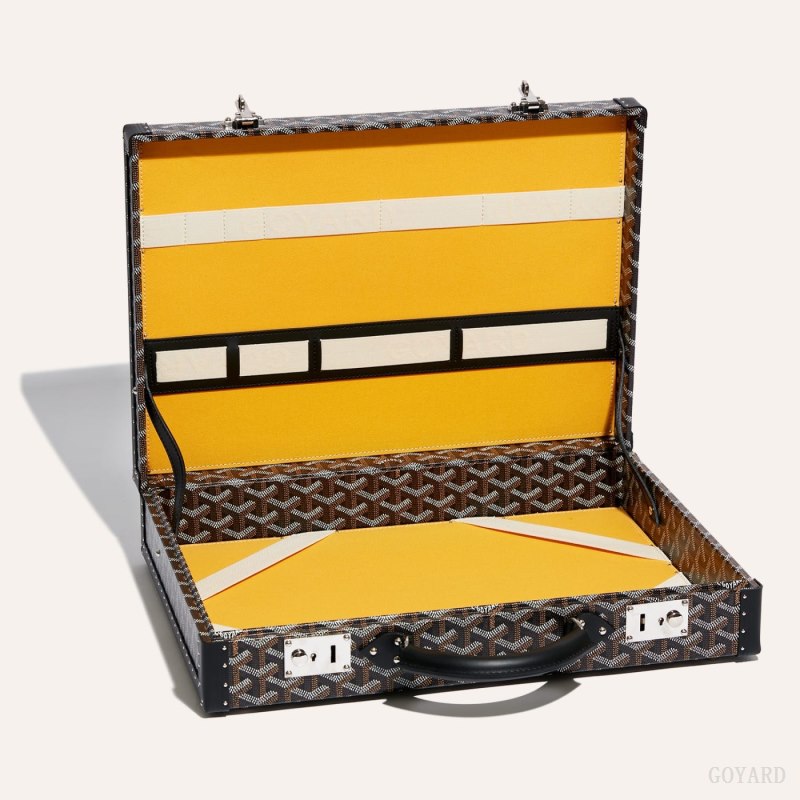 Bolsa De Bagagem Goyard Manoir PM Document Case Pretas | GY-XFS1692