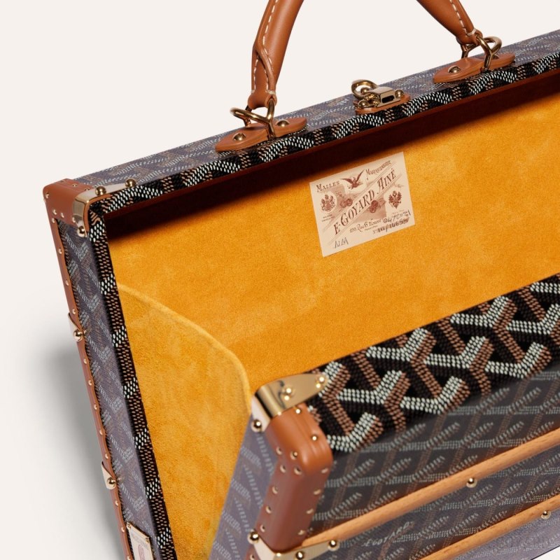 Bolsa de Mão Goyard PALACE MM TRUNK BAG Pretas Marrom | GY-MQQ1102