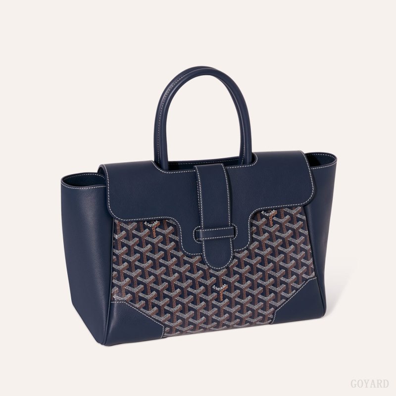 Bolsa de Mão Goyard Saïgon tote bag Azul Marinho Azuis | GY-ZCY6218