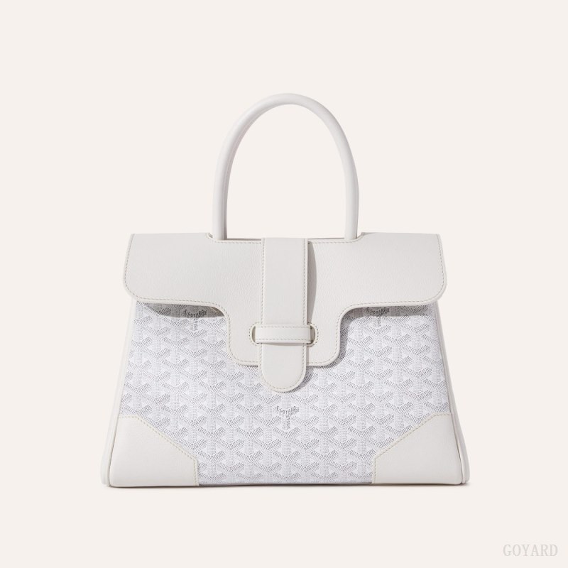 Bolsa de Mão Goyard Saïgon tote bag Branco | GY-VHT3273