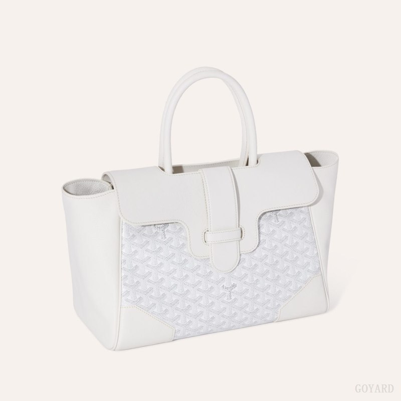 Bolsa de Mão Goyard Saïgon tote bag Branco | GY-VHT3273