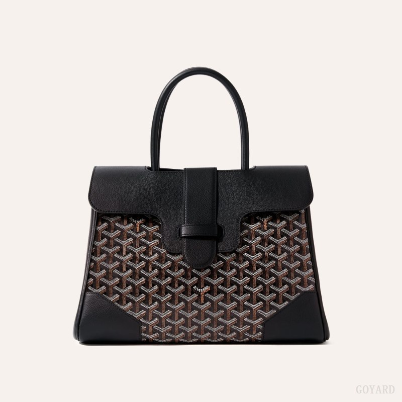 Bolsa de Mão Goyard Saïgon tote bag Pretas | GY-PTW9112