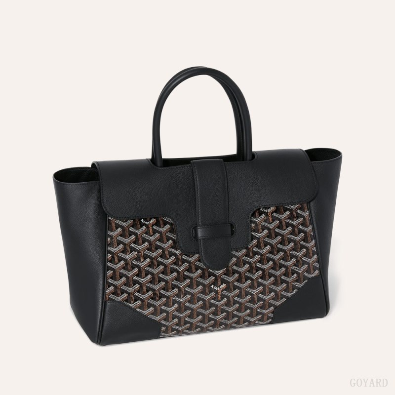 Bolsa de Mão Goyard Saïgon tote bag Pretas | GY-PTW9112