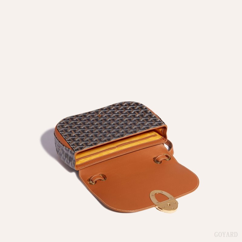 Bolsas De Ombro Goyard 233 bag Pretas Marrom | GY-ZXF0232