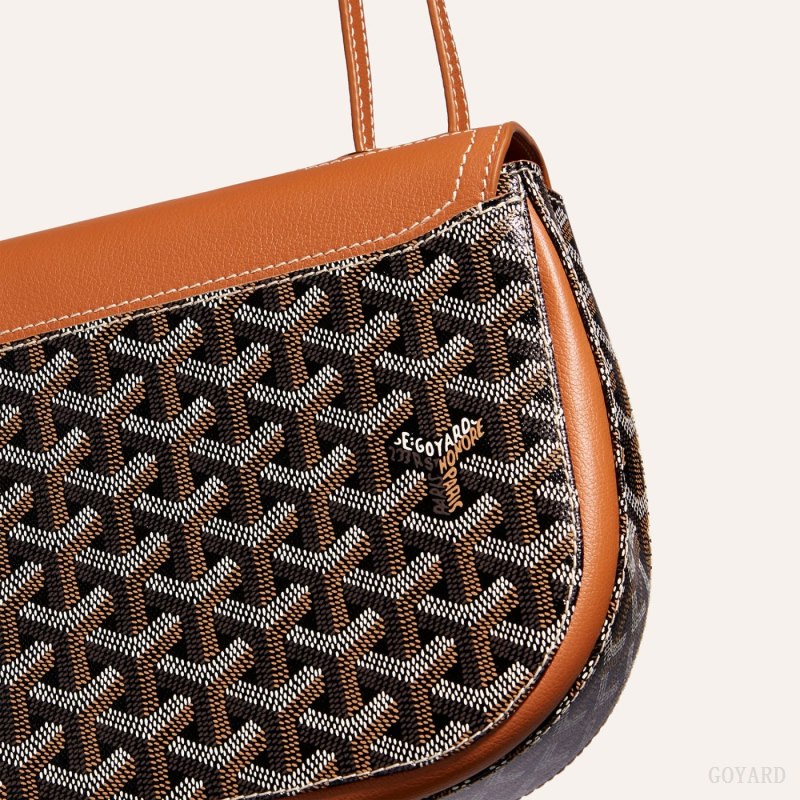 Bolsas De Ombro Goyard 233 bag Pretas Marrom | GY-ZXF0232