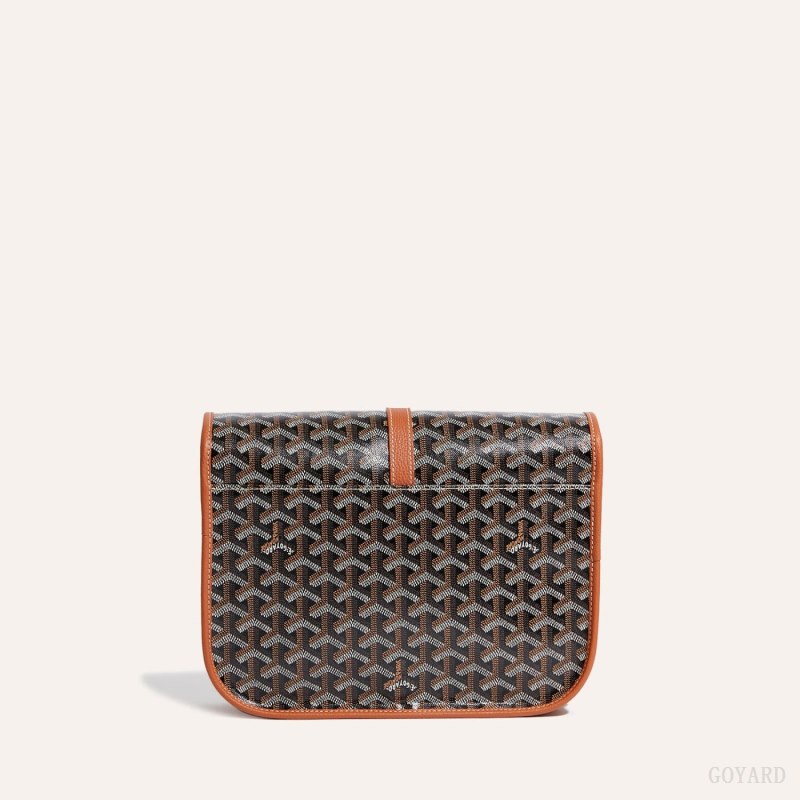 Bolsas De Ombro Goyard Belvedere MM Bag Pretas Marrom | GY-DQZ0786