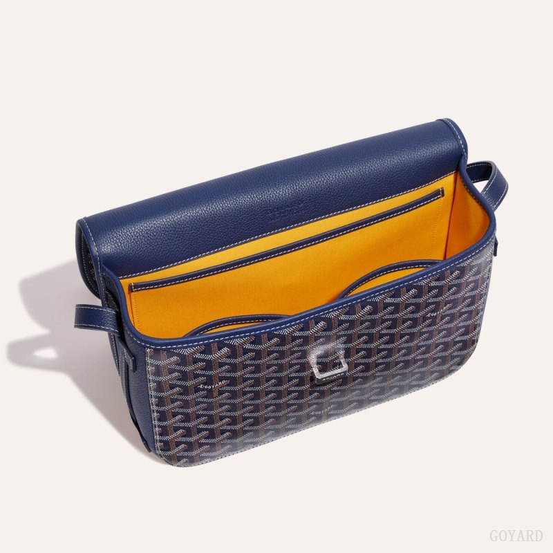 Bolsas De Ombro Goyard Belvedere MM Bag Azul Marinho Azuis | GY-YPL1089